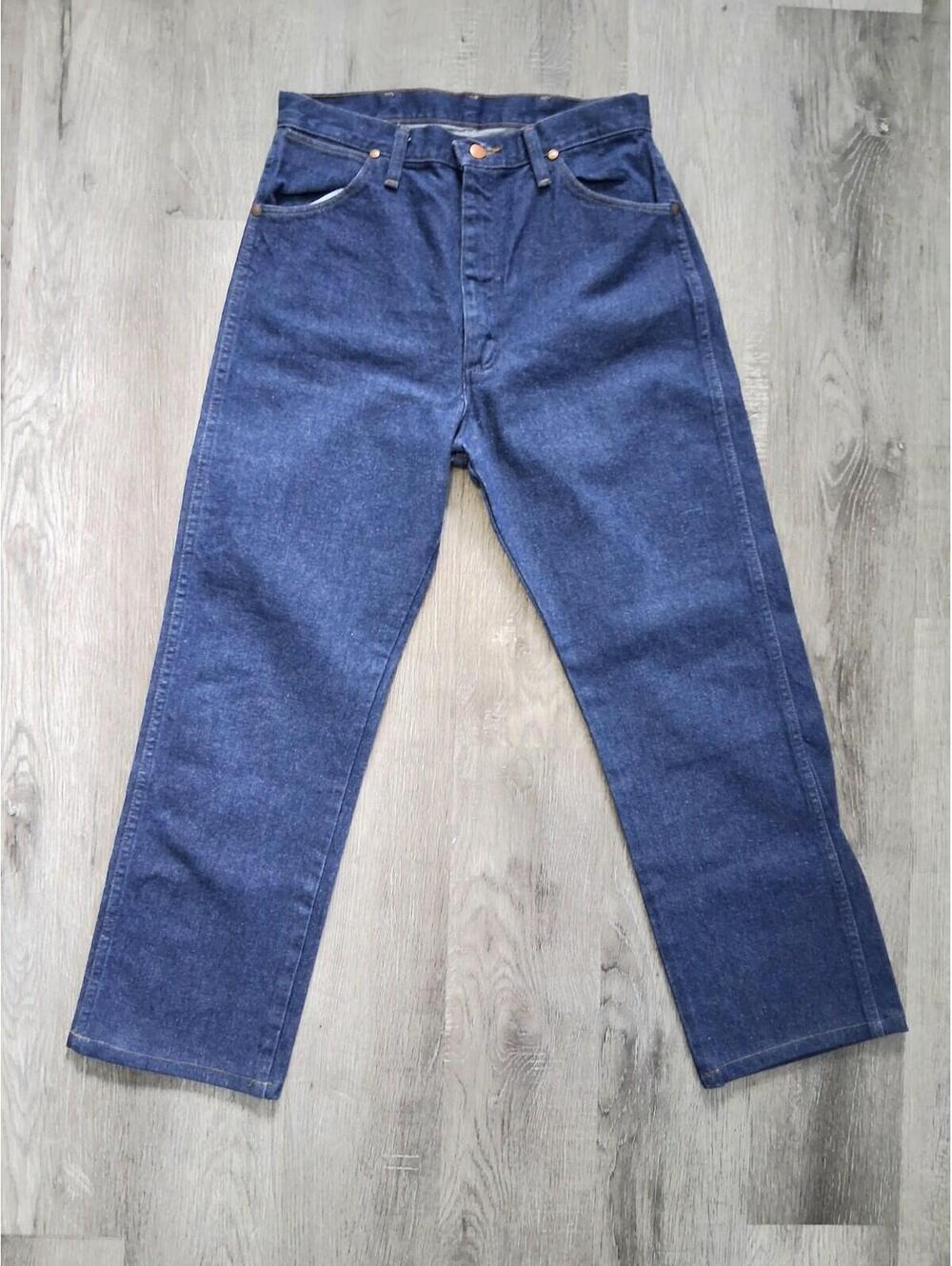 Vintage Wrangler Woman's Size 10, 30x26 High Rise Heavy Cotton Denim Blue Jeans